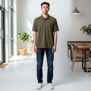 Banana Republic Olive Green Polo